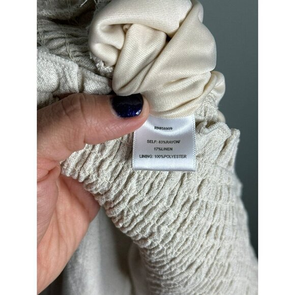 Chelsea & Violet Big Girls Large Linen Blend Shorts Romper Ruched Top Adjustable - Picture 11 of 12